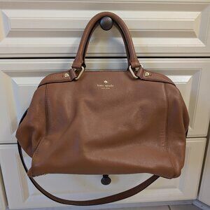 Medium Chocolate Brown Leather Kate Spade Satchel